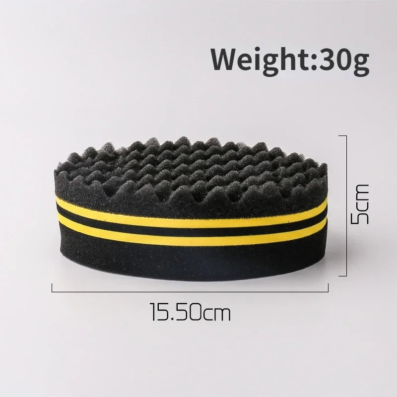 New Double-sided Magic Twisted Hairbrush Sponge for Afro Coil Wavy Hair Twisted Braid Fear Twist Lock Braid Curling Brush Tool Peaceful Pleasures Health and Wellness