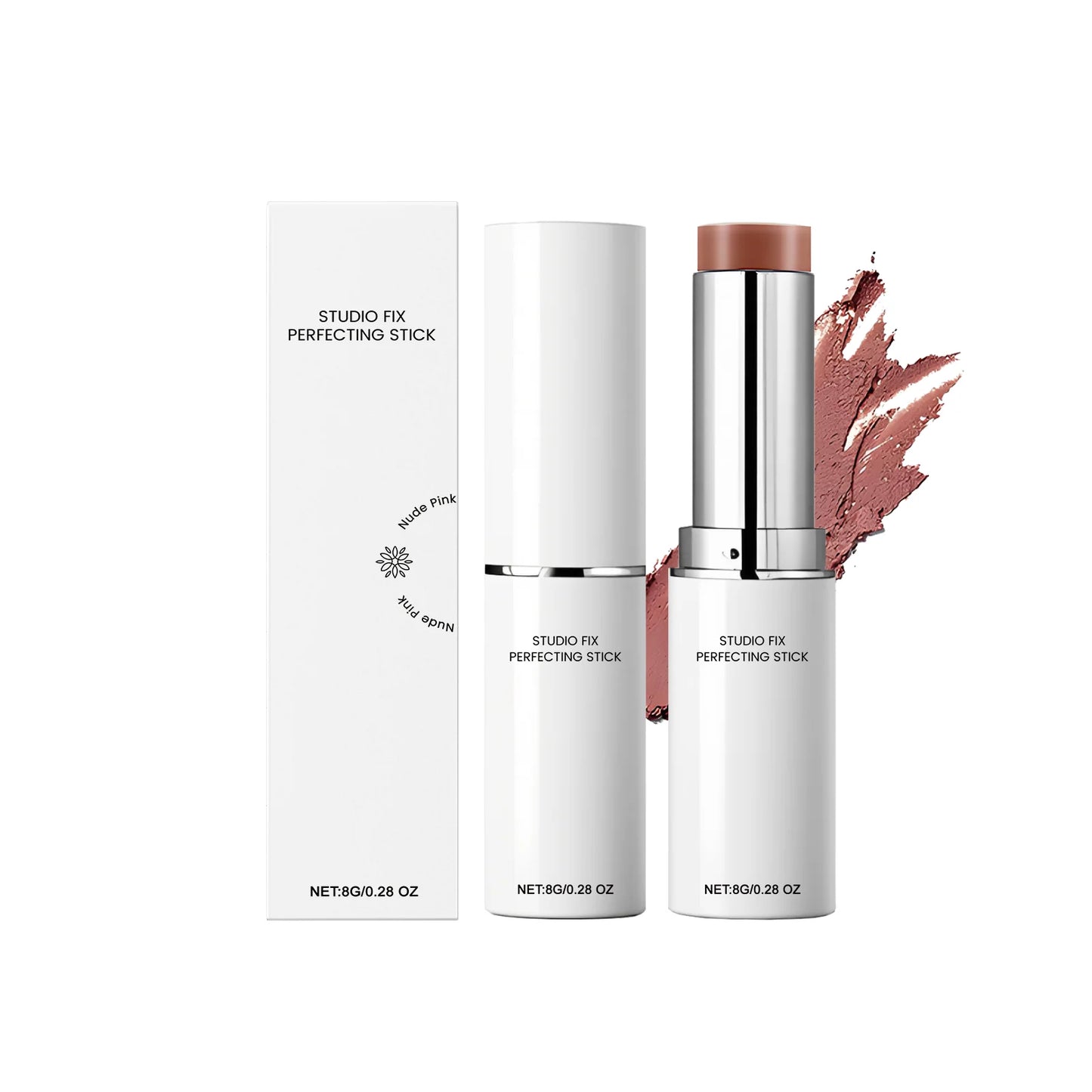 Concealer Foundation Stick Lightweight Long Lasting Waterproof Highlighter Cover Dark Circle Brightening Hydrating Face Makeup Peaceful Pleasures Health and Wellness nude pink