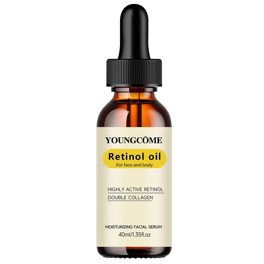 Retinol & Dual Collagen Facial Serum - Deep Hydration Essence for Supple Skin | Daily Nourishing Face Care Peaceful Pleasures Health and Wellness 40ML