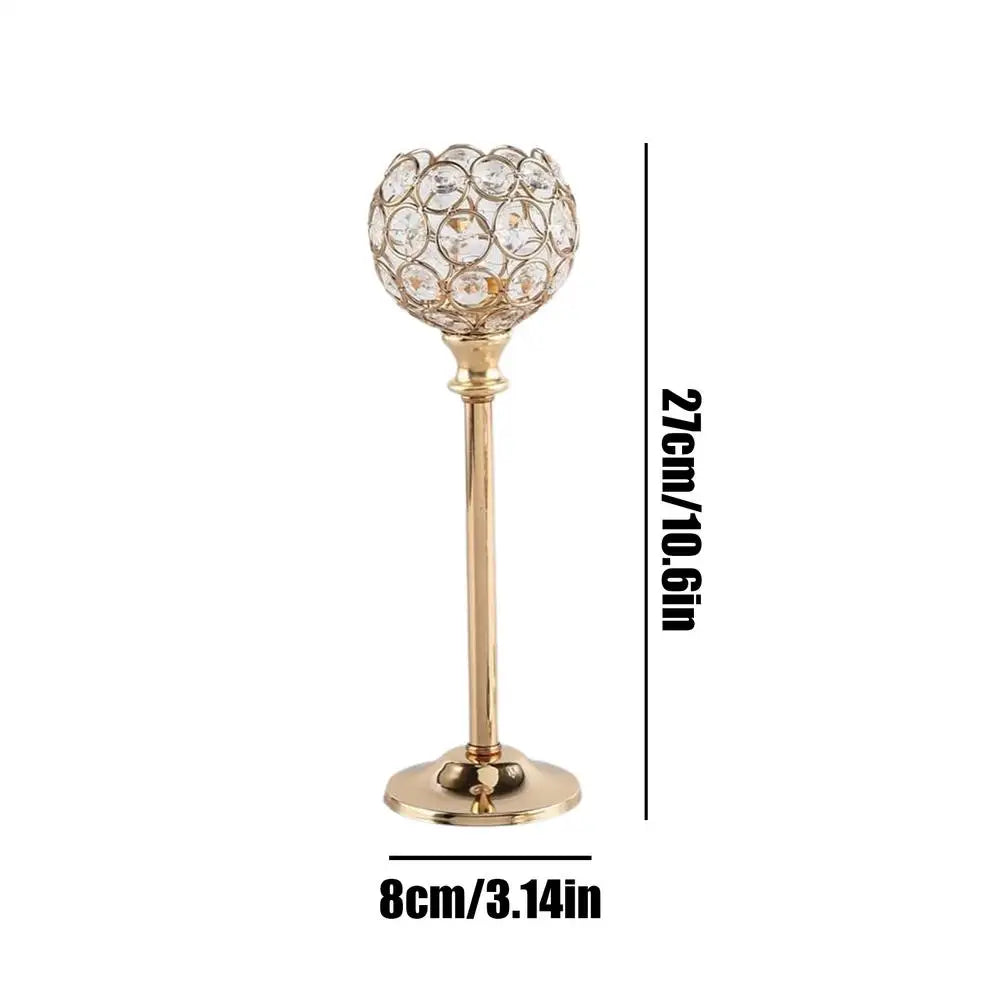Elegant Vintage Crystal Candlestick Holders | Wedding & Home