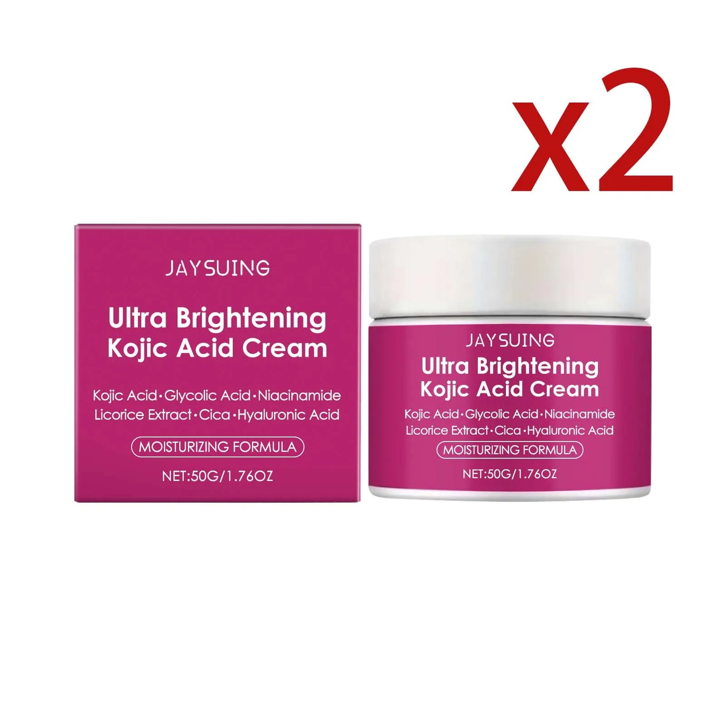 Jaysuing Kojic Acid Brightening Face Cream 50g | Even Skin Tone