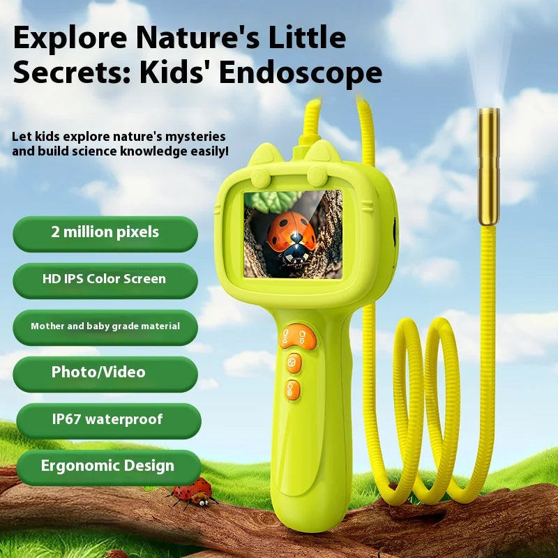 Handheld Endoscope, Children's Outdoor Toy, 2-Megapixel Extracurricular Photography, Scientific Experimental Teaching Tool Peaceful Pleasures Health and Wellness