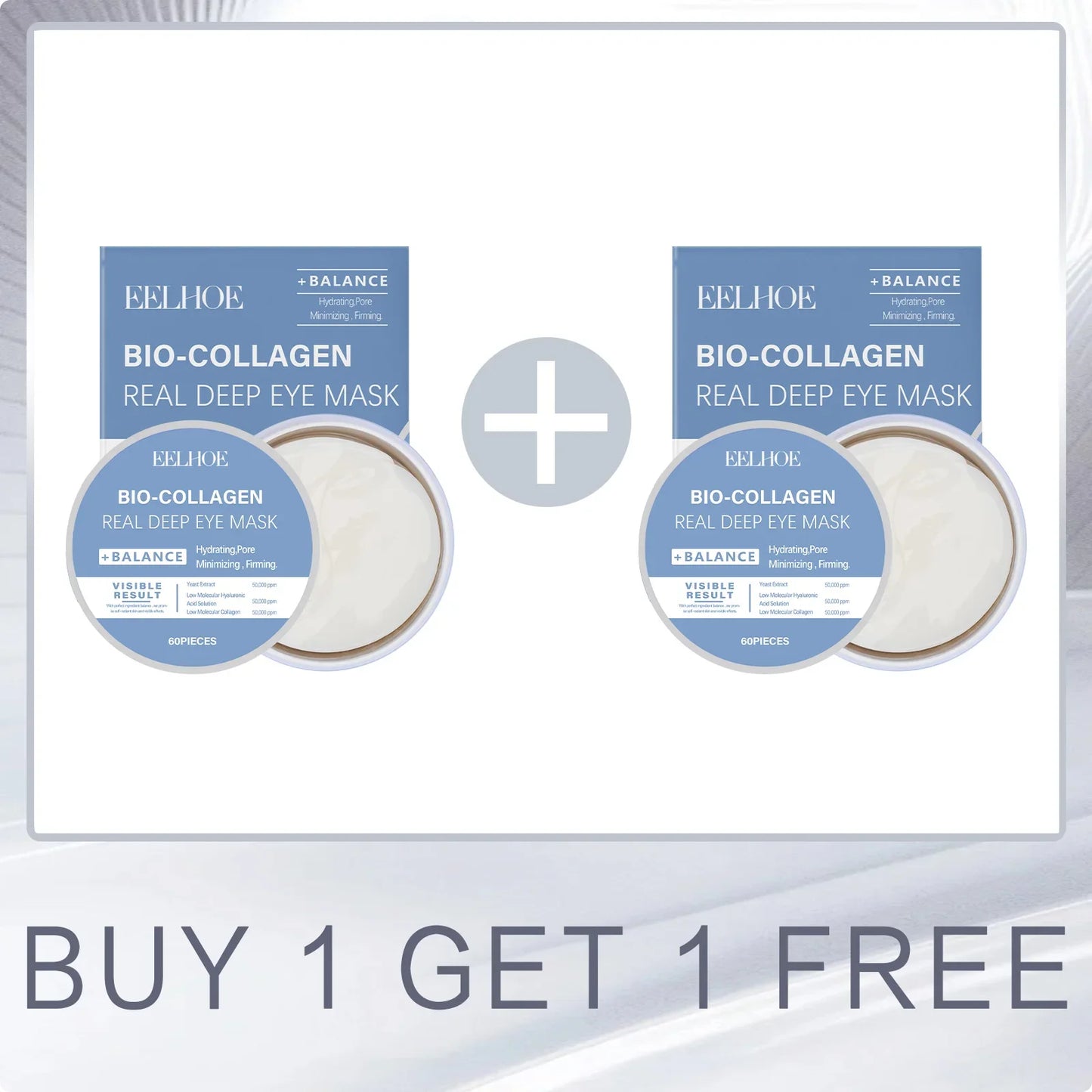 EELHOE Collagen Eye Masks – Dark Circles & Puffiness 60pc