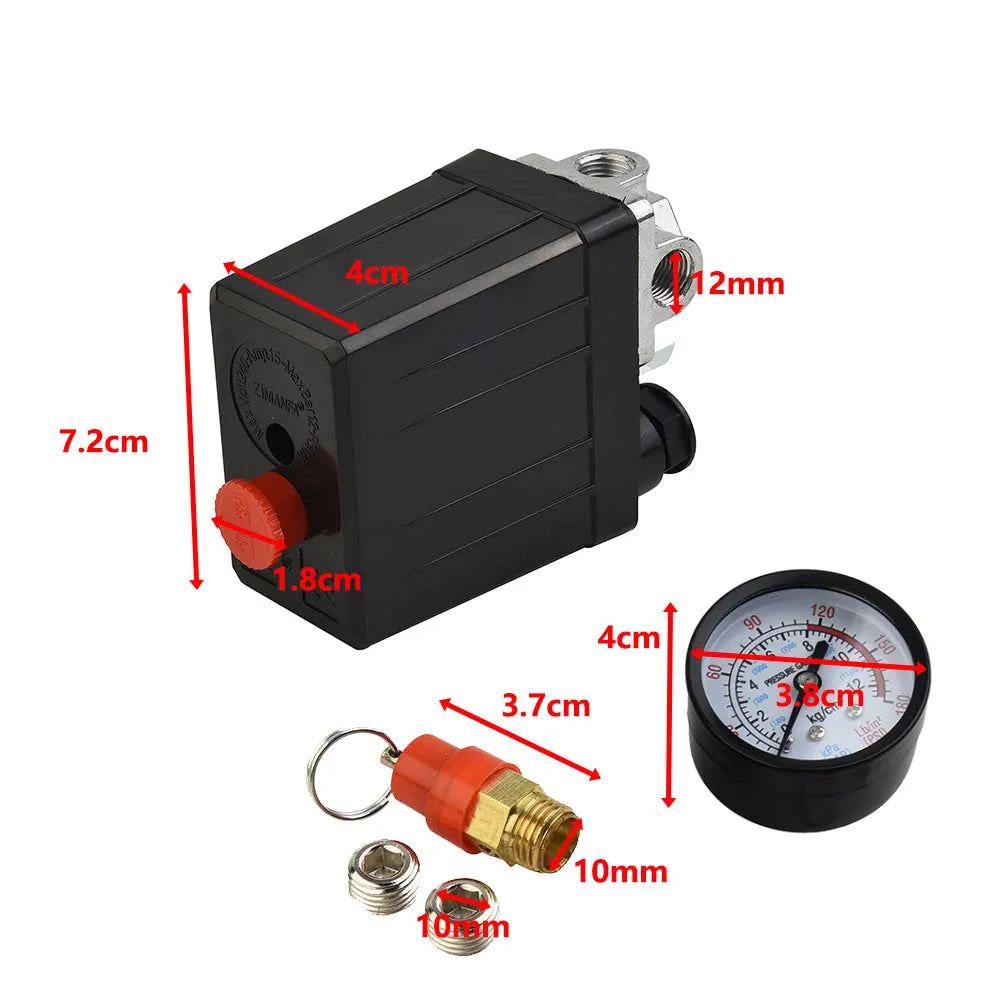 175psi 4 Port Air Compressor Pressure Switch Manifold