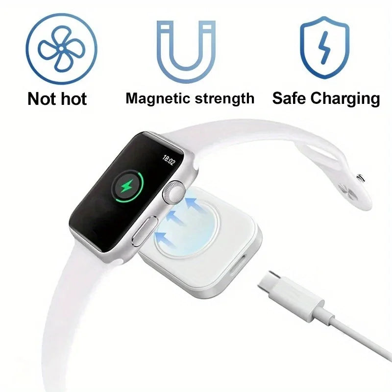 Magnetic Smartwatch Charger Dock Type-C – WS7/WS9/Z36 & More Peaceful Pleasures Health and Wellness