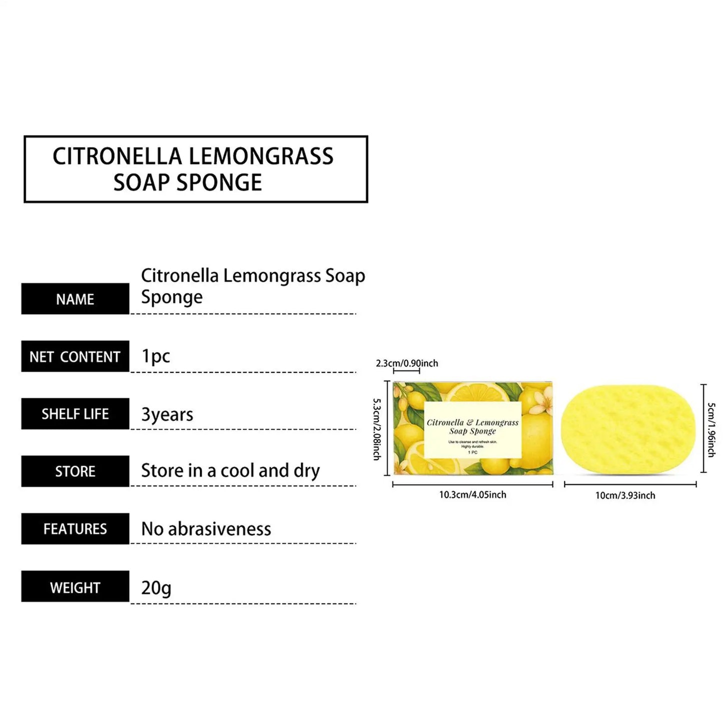 Exfoliating Body Shower Sponge – Double-Sided Deep Cleanse