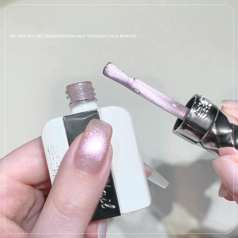 Chameleon Cat Eye Magnetic Gel Polish – Pink Purple Holographic