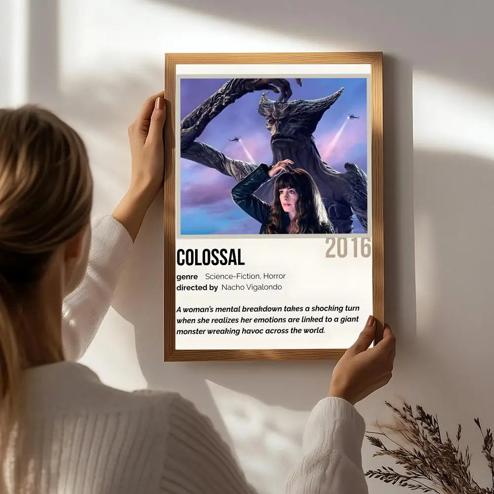 Movie Colossal HD Self-Adhesive Waterproof Wall Art Poster Wall Art Poster Peaceful Pleasures Health and Wellness White8 15X20cmNoframe
