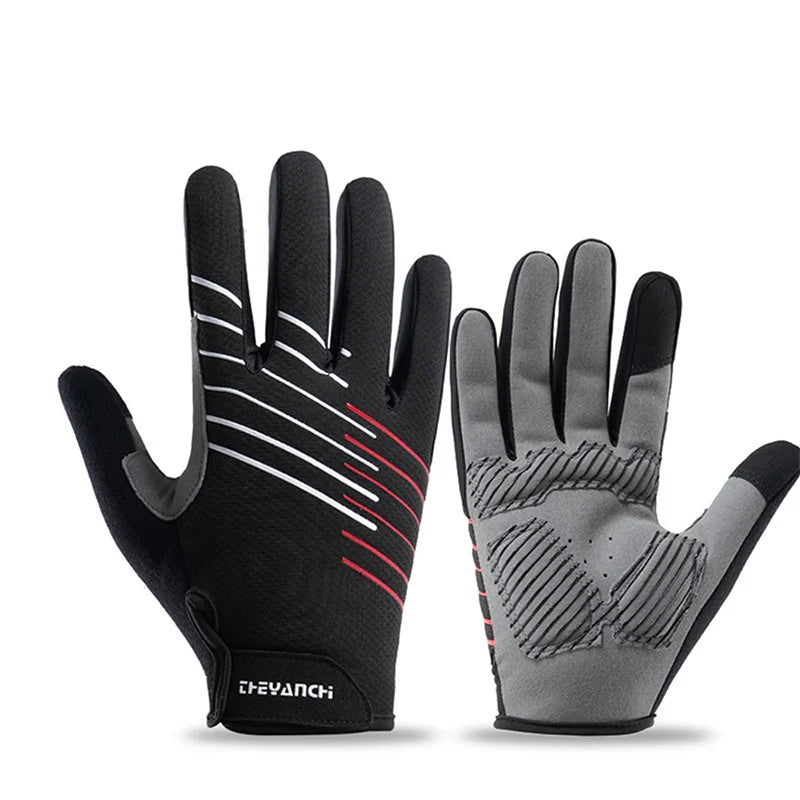 RooRuns Full-Finger Cycling Gloves | Non-Slip Silicone Grip