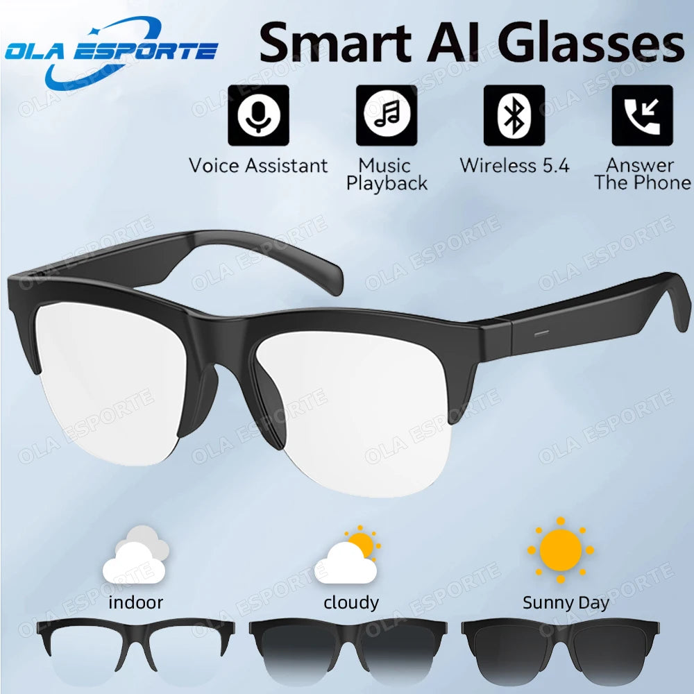 Bluetooth 5.3 Smart Audio Sunglasses – UV & Hands-Free Calls