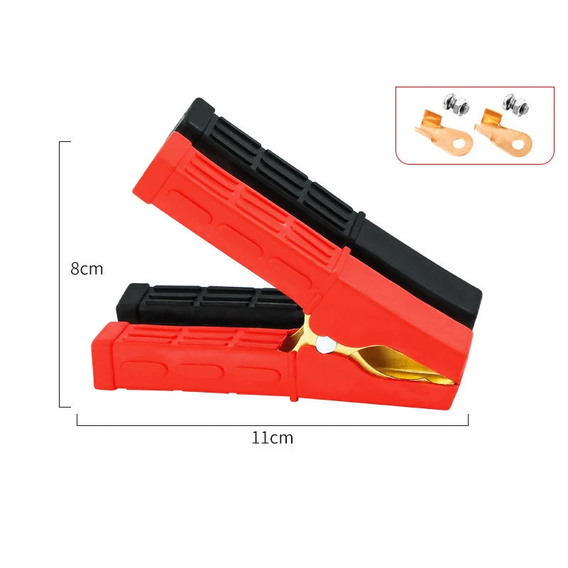 Versatile Plastic Handle Test Alligator Clip For Electric Project 100-300A Electrical Crocodile Alligator Battery Insulated Clip Peaceful Pleasures Health and Wellness 200A