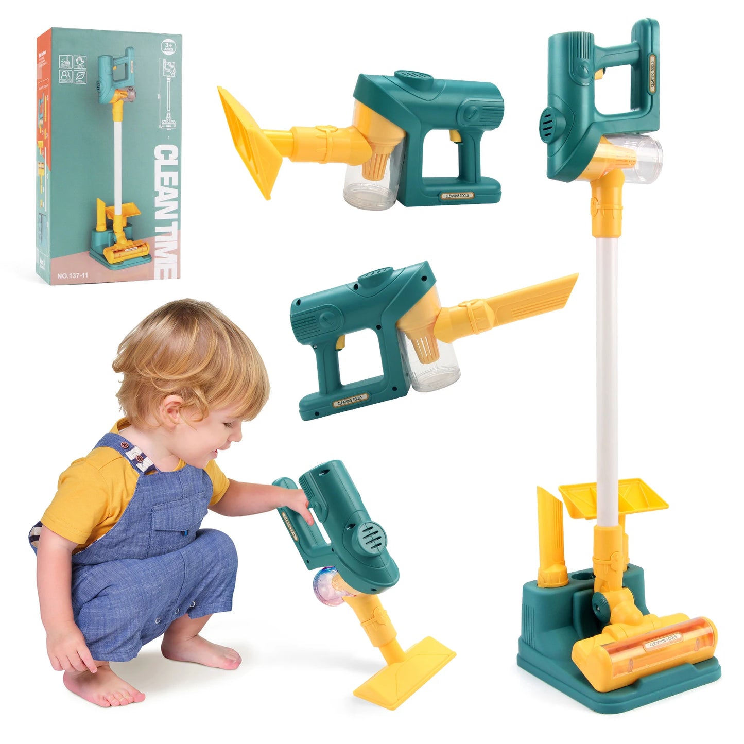 Electric Mini Vacuum Cleaner Simulation Housework Dust Catcher Light