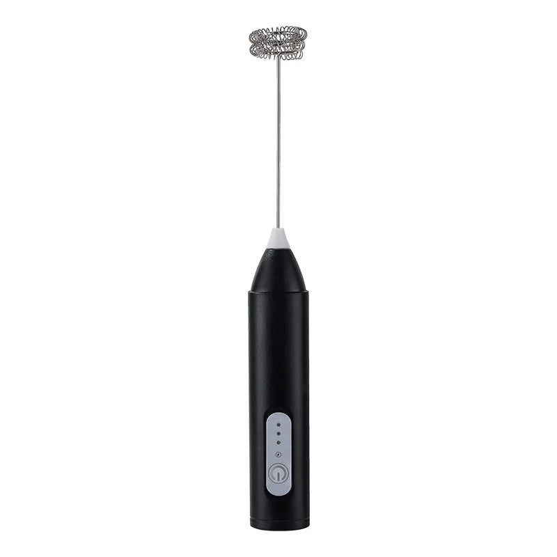 Milk Frothing Pitcher Wireless Stirring Rod Home Coffee Frothing Device Handheld Mixer Charging Milk Frothing Creamer Peaceful Pleasures Health and Wellness Black