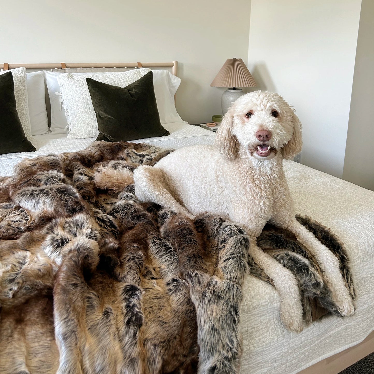 Battilo Faux Fur Blanket Luxury Fluffy Plaid Throw Blanket Winter Thick Warm Sofa Blanket Plush Fur Throws for Bed Bedroom Decor Peaceful Pleasures Health and Wellness