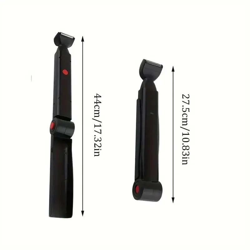 Cross-border New Arrival USB Charging Double-headed Electric Back Hair Removal Device with ABS Housing Washable Peaceful Pleasures Health and Wellness