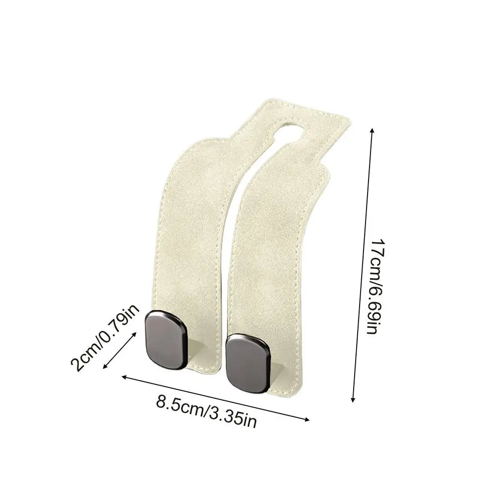 2-in-1 Car Headrest Hook | Seat Back Bag Hanger Organizer