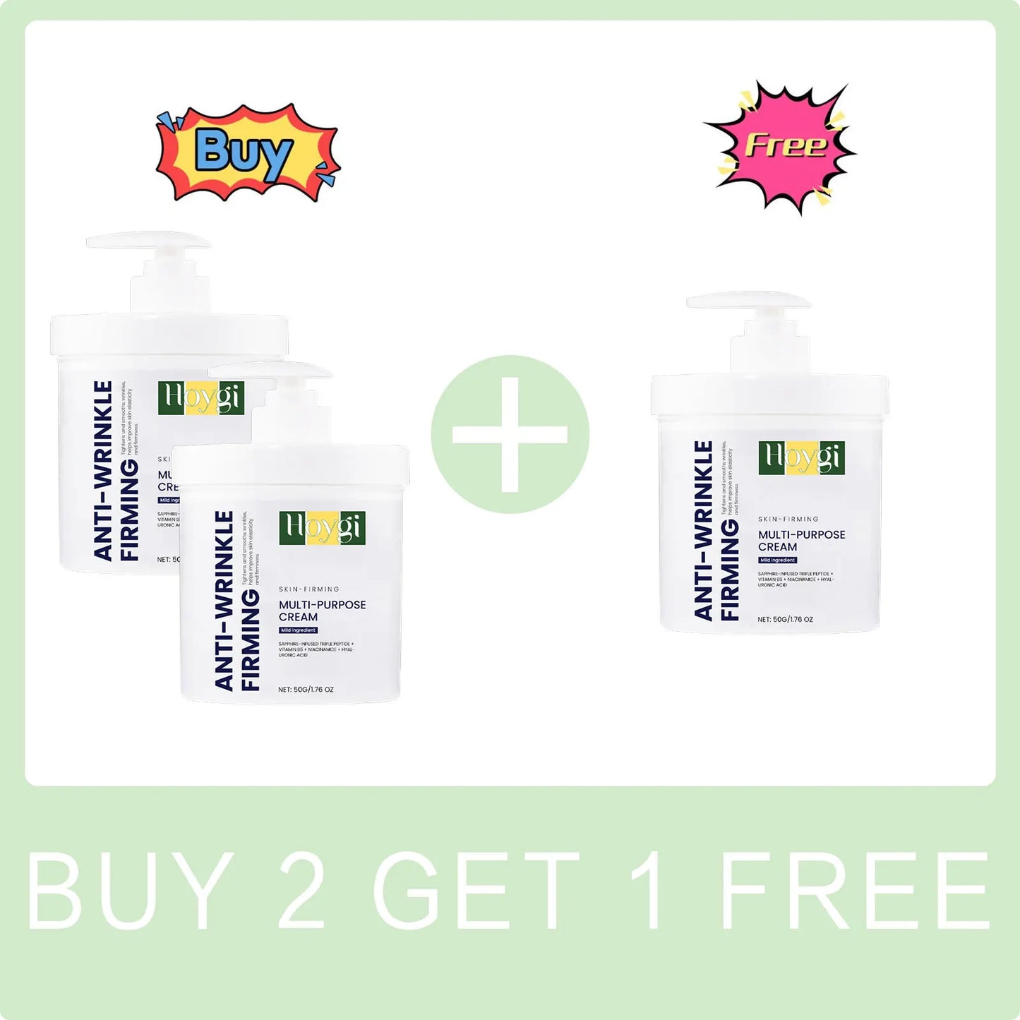 Anti-Wrinkle Face Cream Friming Lifting Reduce Fine Line Incrase Skin Elasticity Repair Damaged Skin Nourish Tighten Facial Care Peaceful Pleasures Health and Wellness Buy 2 Get 1 Free