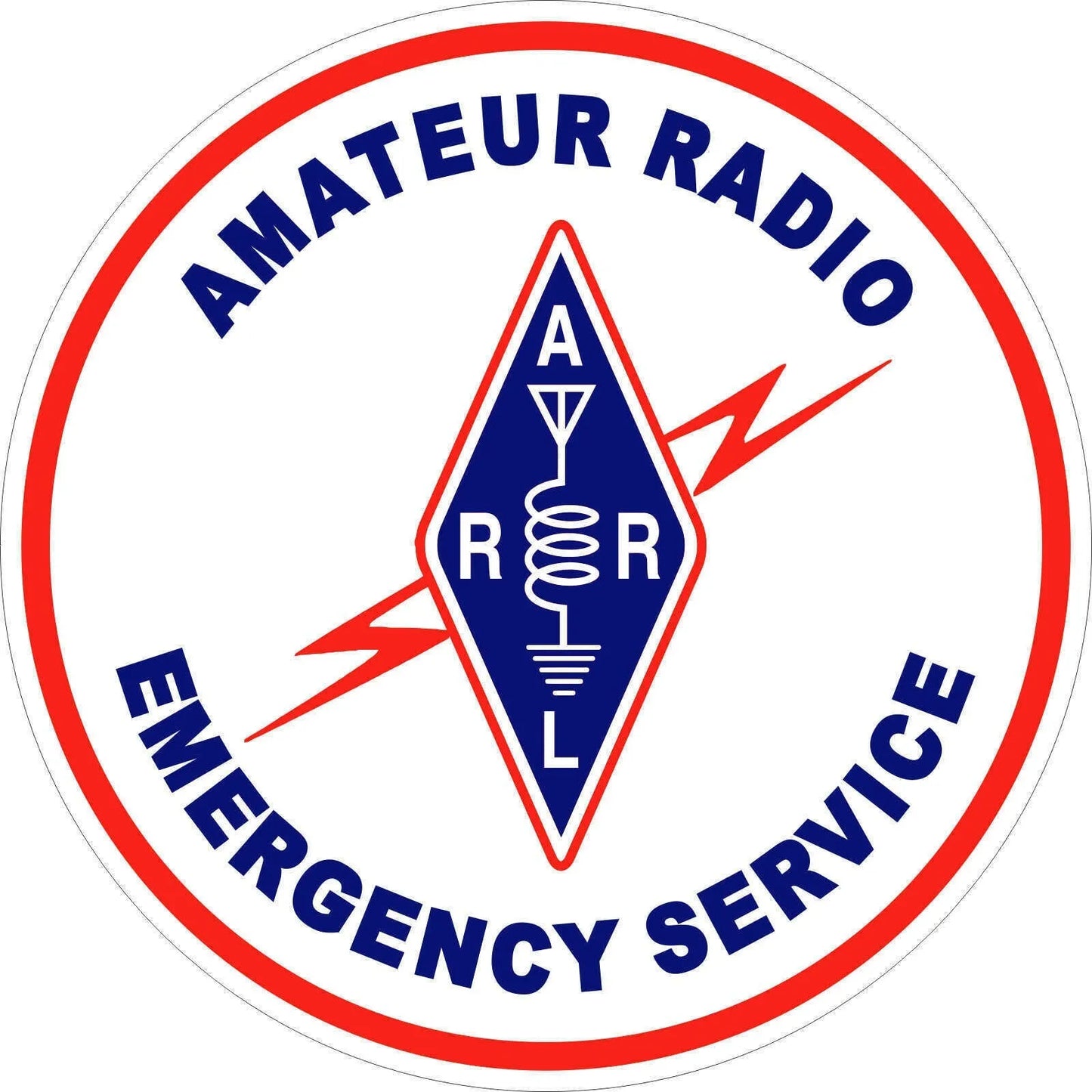 4Packs 4" Amateur Radio Emergency Service Sticker Vinyl Decal For Car Window Bumper Weatherproof Peaceful Pleasures Health and Wellness