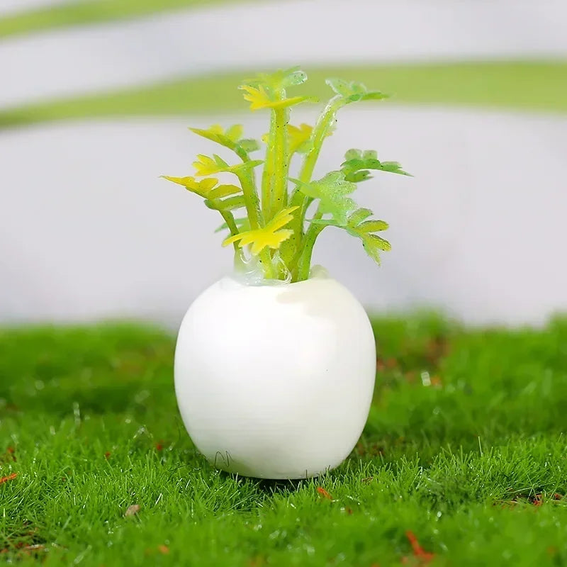 Mini Resin Figures Home Decor Desk Accessories Pot Plant Fairy Garden Ornaments Dollhouse Miniature Items Landscape DIY Peaceful Pleasures Health and Wellness 003