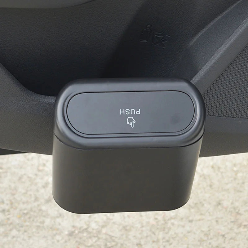 Lidded car trash can, creative trash bin, car storage box with waterproof sealing Peaceful Pleasures Health and Wellness