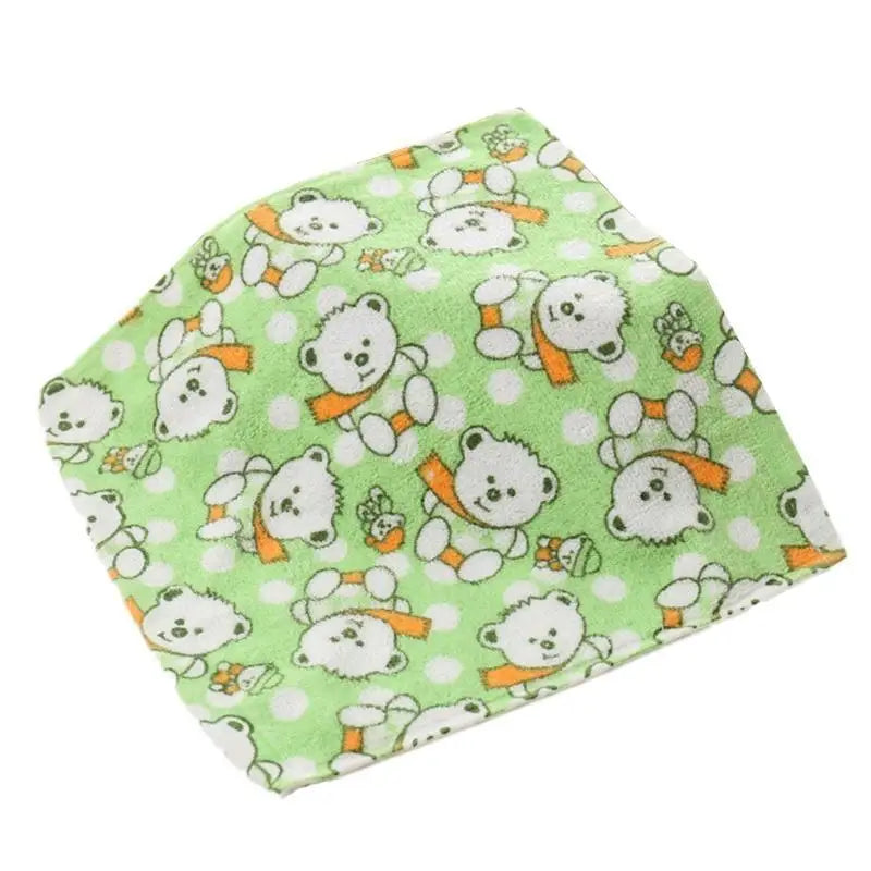 Soft Cotton Baby Handkerchiefs Cartoon Bear 5-Pack | Newborn