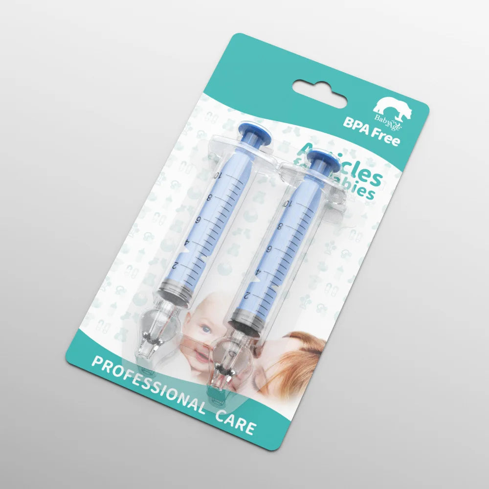 Baby Nasal Aspirator Syringe – Soft Silicone Nose Cleaner 10ml