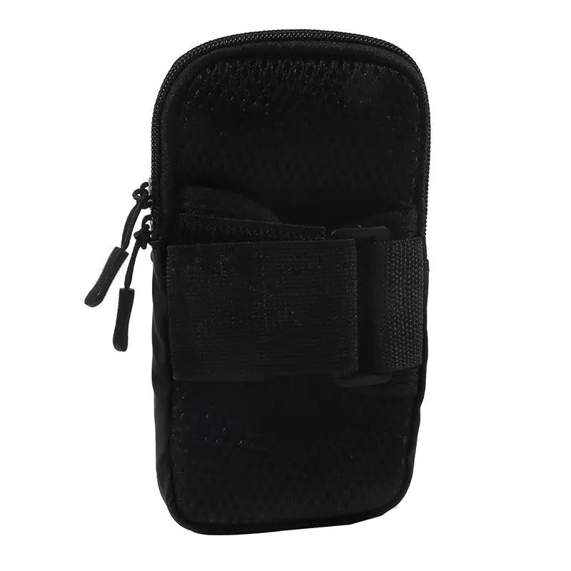 Running Phone Armband Bag Waterproof Sports Jogging Case Cover for Mobile Phone Multifunctional Arm Bag Peaceful Pleasures Health and Wellness Black