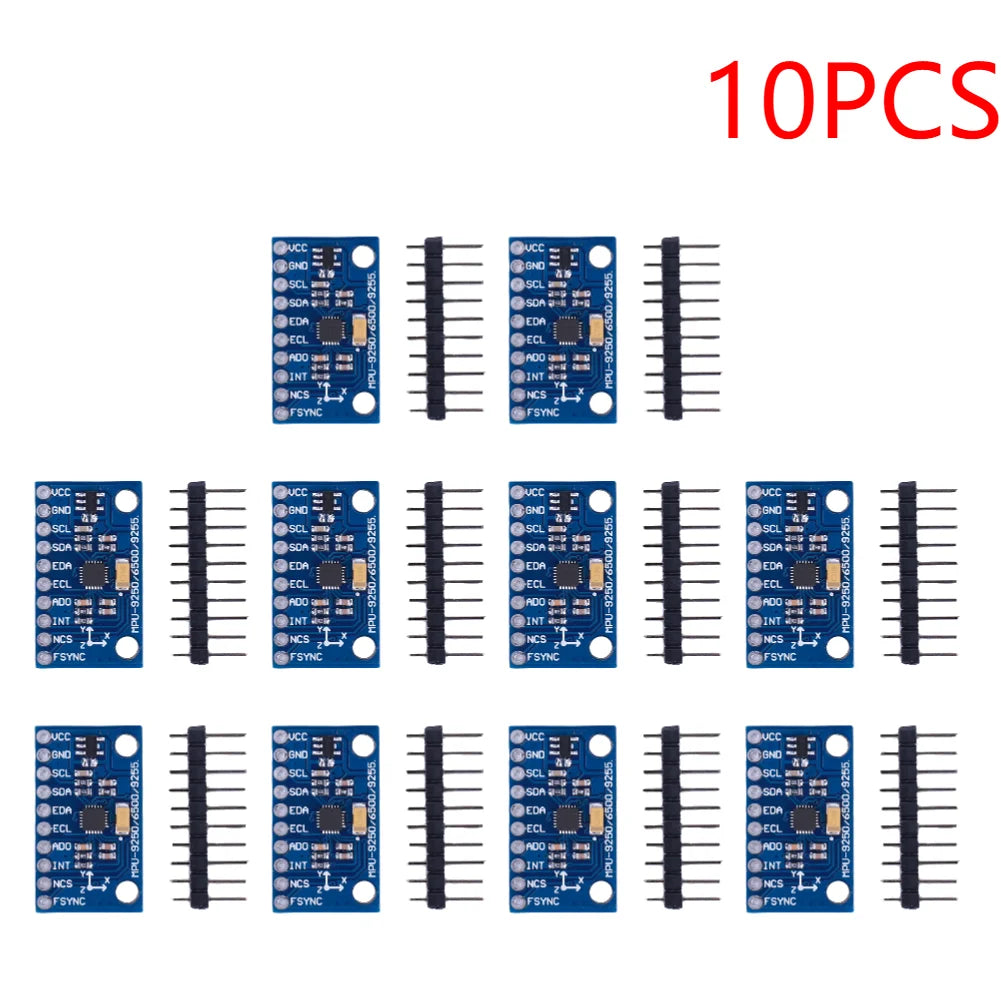 MPU6500 6-Axis Gyroscope Accelerometer Sensor Module IIC I2C SPI GY-6500 6-axis Attitude Gyro Sensor Replace MPU6050 for Arduino Peaceful Pleasures Health and Wellness 10PCS