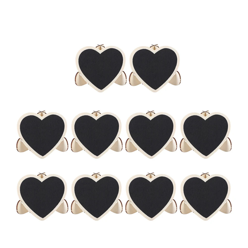 Mini Blackboard Wedding Decoration Heart Shaped Message Board Birthday Parties Event Decorations for Wedding Signs Place Cards Peaceful Pleasures Health and Wellness
