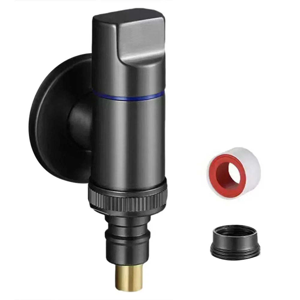 G1/2 Quick-Open Angle Valve | Wall-Mounted 3-Way Water Stop