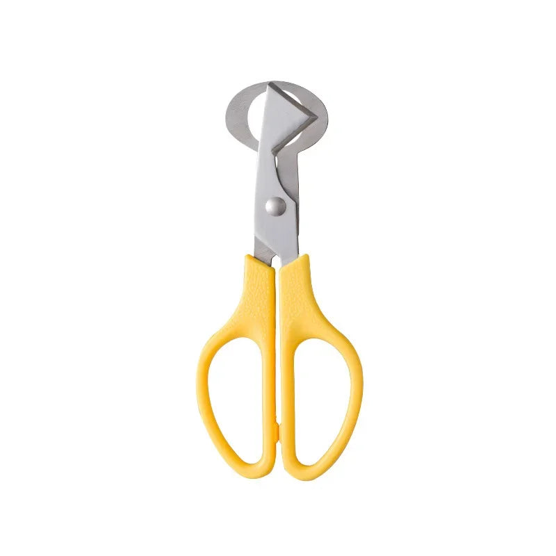 Scissors Kitchen Gadgets Quail Egg Bird Mixer Pigeons Kitchens Accessories Blade Clipper Stainless Steel Shells Scissor Househ Peaceful Pleasures Health and Wellness yellow