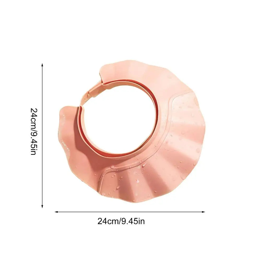 Baby Adjustable Shower Cap – Waterproof Hair Wash Visor for Kids Baby Shower Cap Peaceful Pleasures Health and Wellness Pink