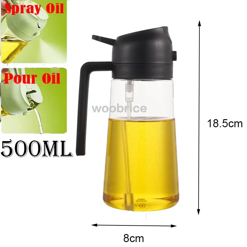 500ml Kitchen Oil Spray Bottle & Olive Oil Dispenser