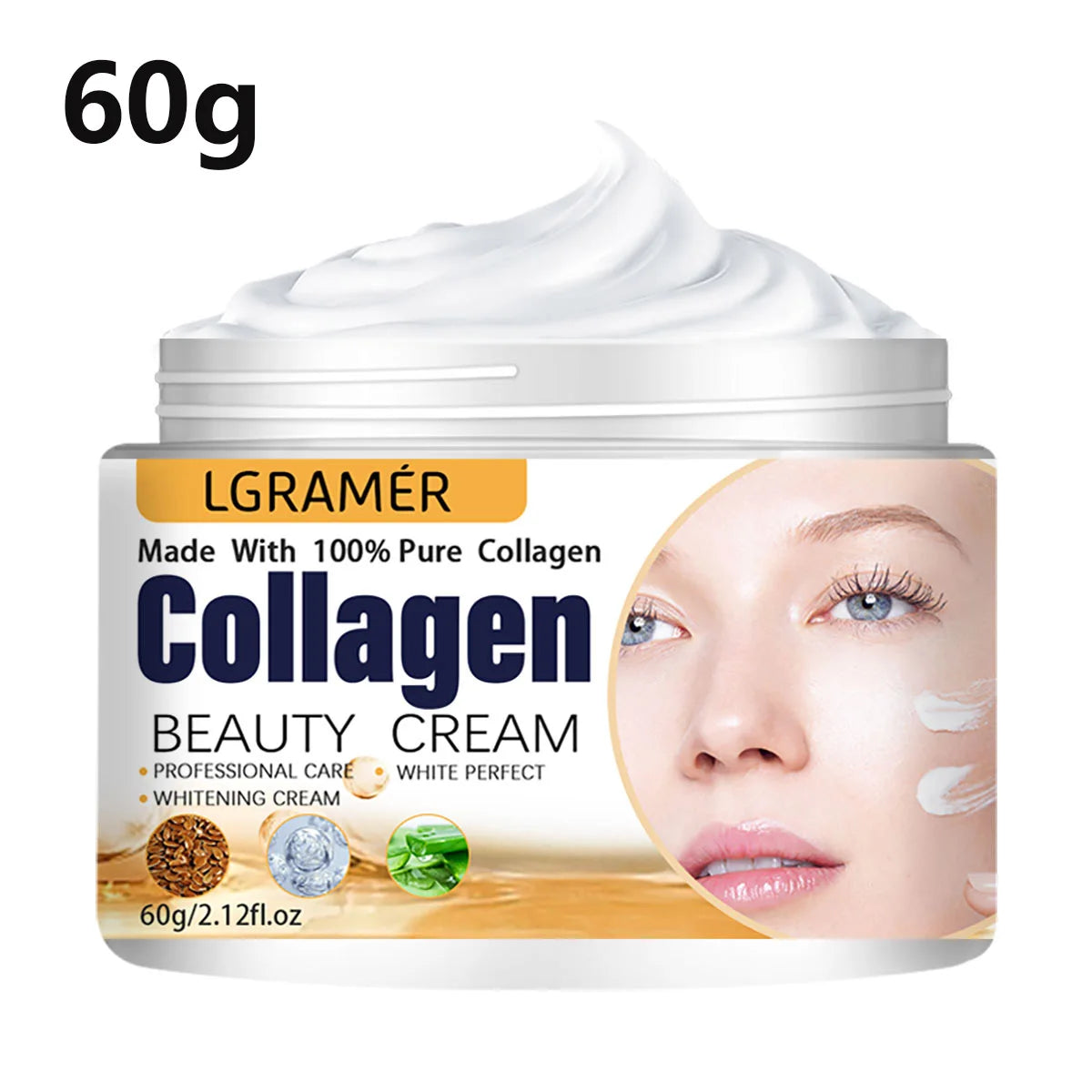 Anti Wrinkle Cream Eye Cream Face Moisturizer Anti Aging Face Lifting Nourishing Repair Collagen Boost Cream Korean Essence Peaceful Pleasures Health and Wellness 60g