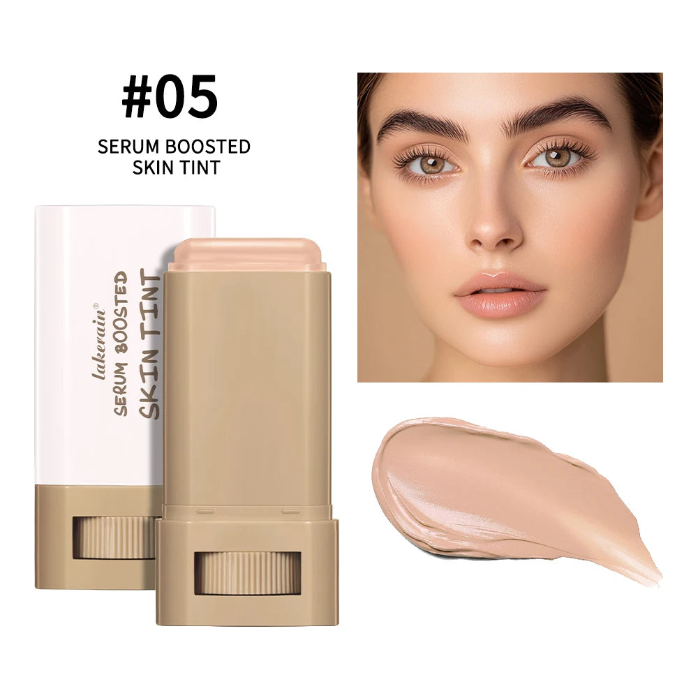 New Balm Serum Boosted Skin Tint Silky Texture Moisturizing Coverage Plumper Even Skin Tone Best Stick Foundation Travel Makeup Peaceful Pleasures Health and Wellness Color 5