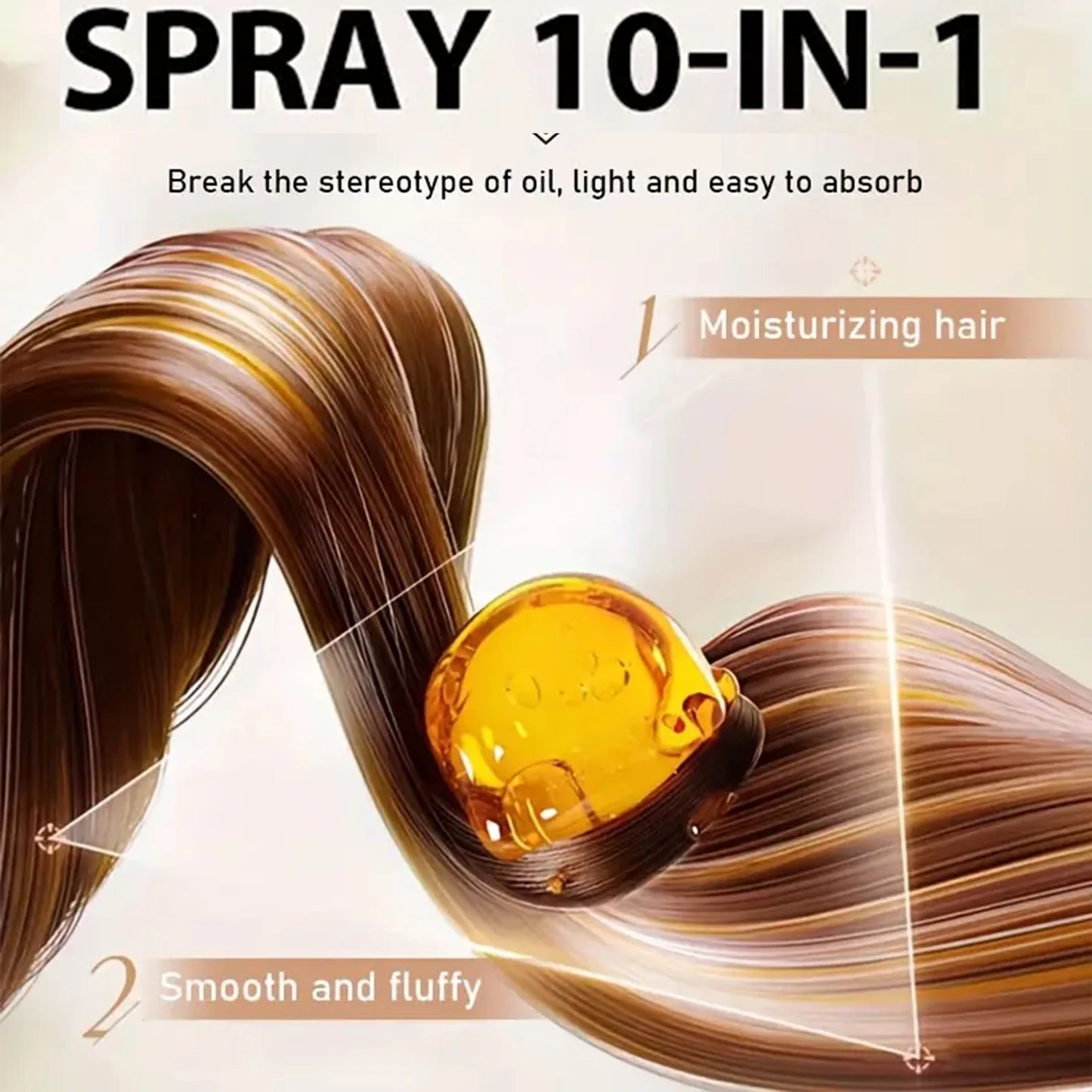 10-in-1 Hair Essence Spray | Plant Keratin, Biotin & Argan Oil Formula