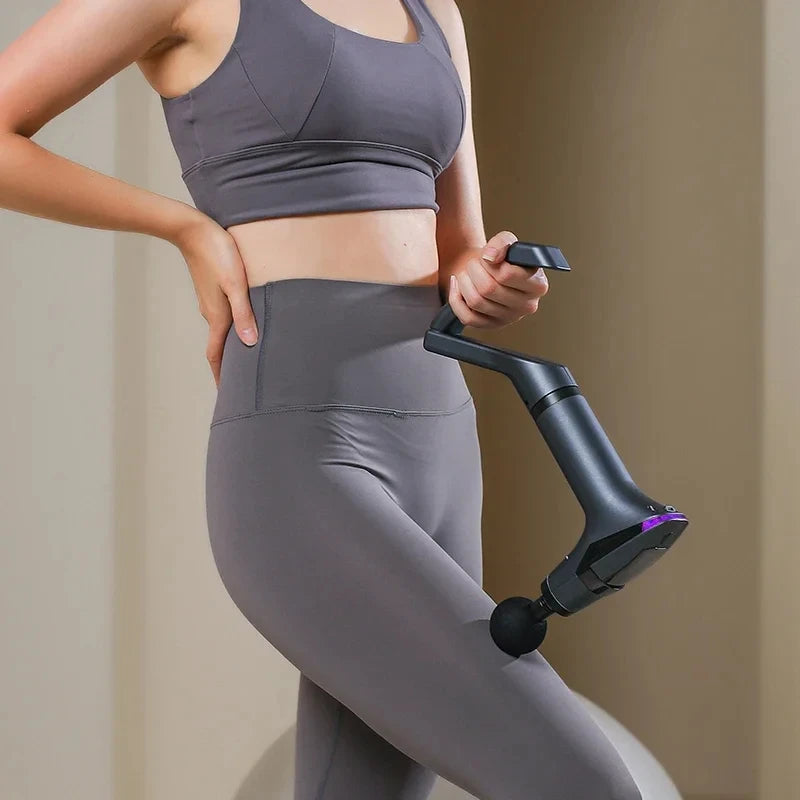 Hot Selling Long-handle Electric Massage Gun: Multifunctional for Muscle Relaxation, Deep Tissue Percussion Relief Peaceful Pleasures Health and Wellness