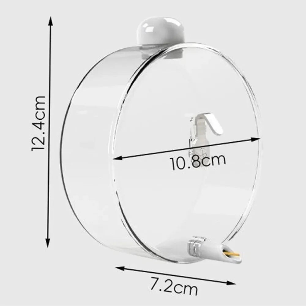 330ml Hangable Bird Water Bottle – Leak-Proof Transparent Feeder