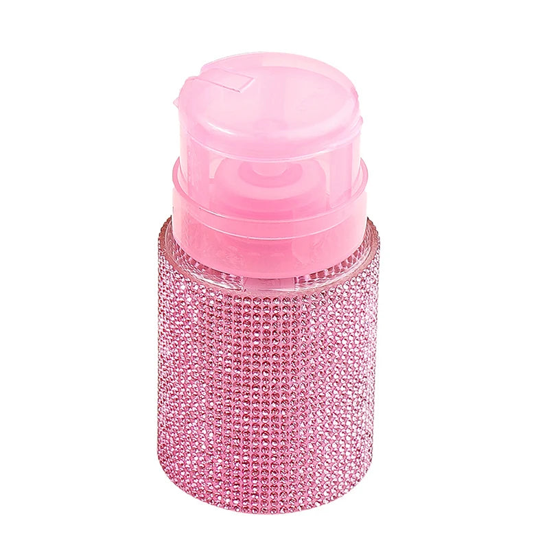 Diamond Press Pump Refillable Bottle | Nail Polish Remover Tool