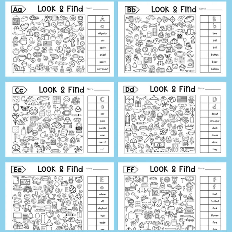 Kids Finding Item Fun Coloring Book Drawing Picture Interactive Game