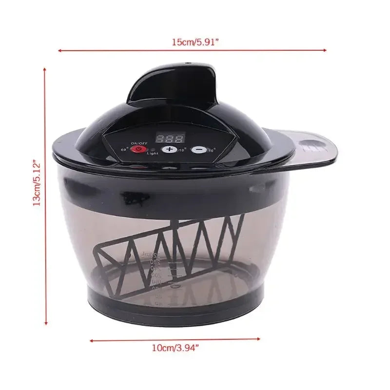 DIY Hairdressing Barber Tool - Electric Hair Cream Mixer, Automatic Color Paste Blender, Dyeing Stirrer with Mixing Bowl Peaceful Pleasures Health and Wellness