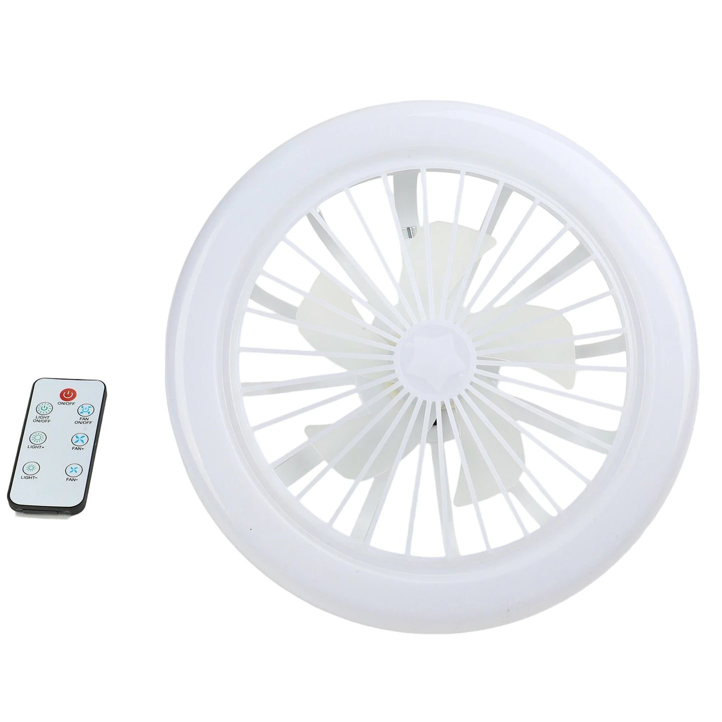 E27 Household Energy-saving Fan Bulb Living Room Remote Control Screw