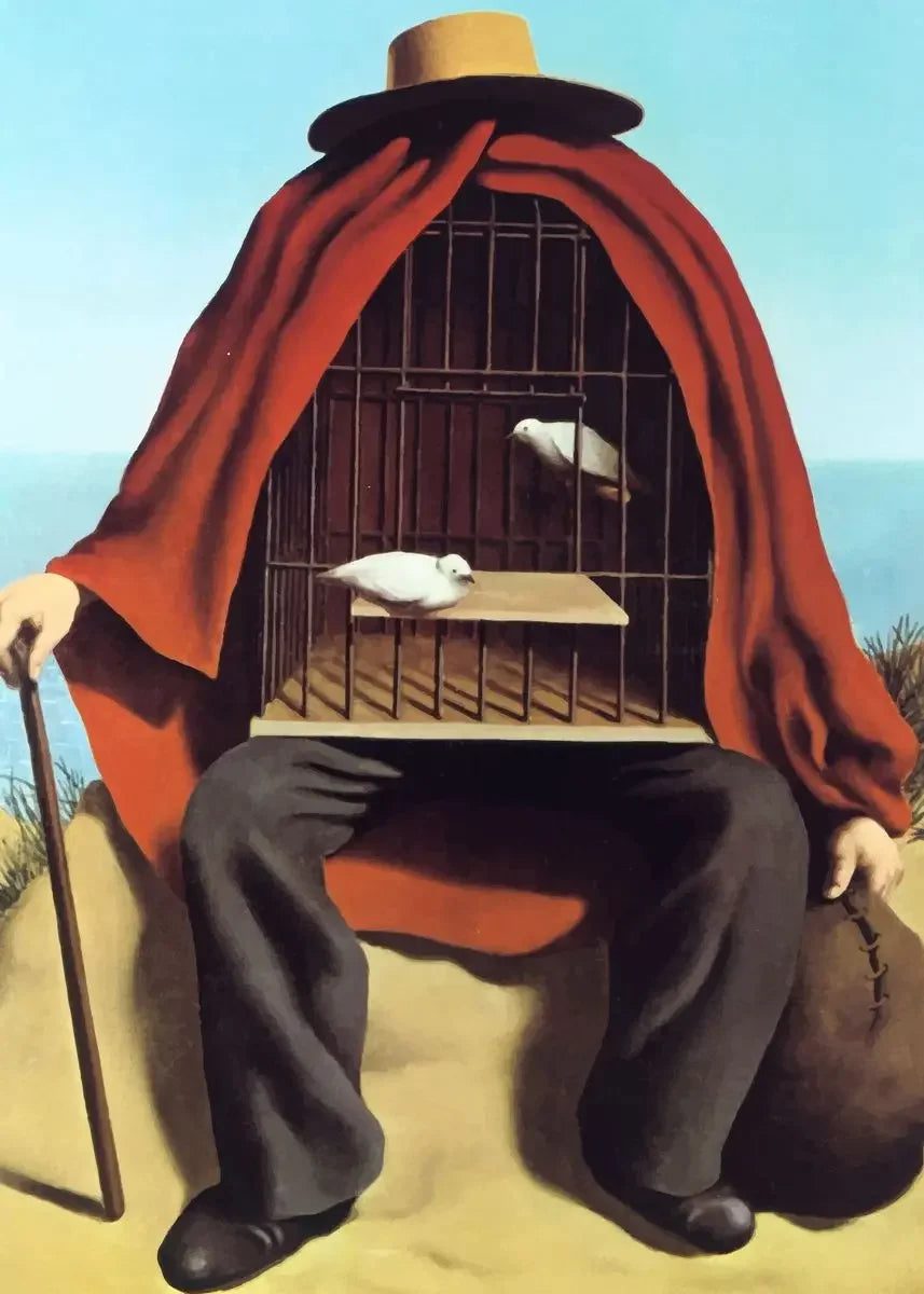 Rene Magritte Surrealist Canvas Wall Art Print | Unframed Poster