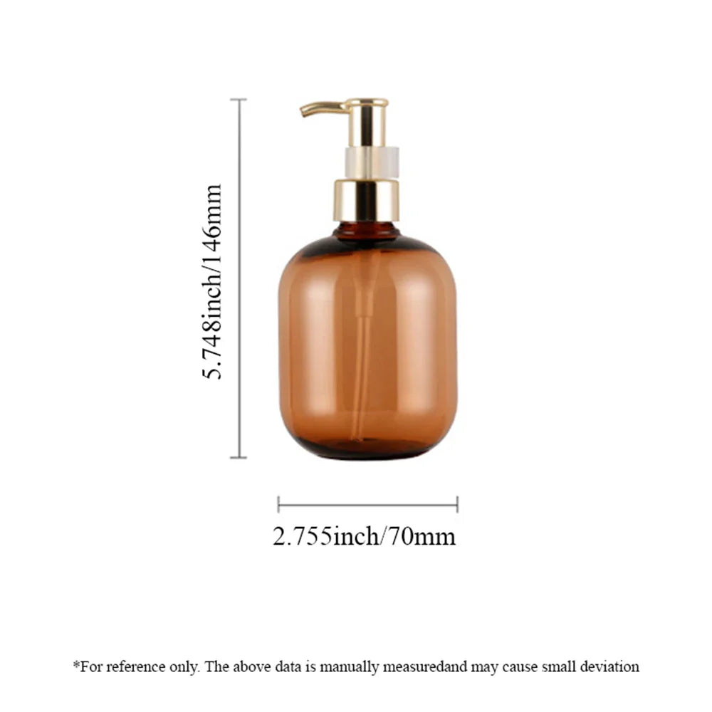 2-Pack 10.1 oz Amber Pump Soap Dispensers – Bath Bottles