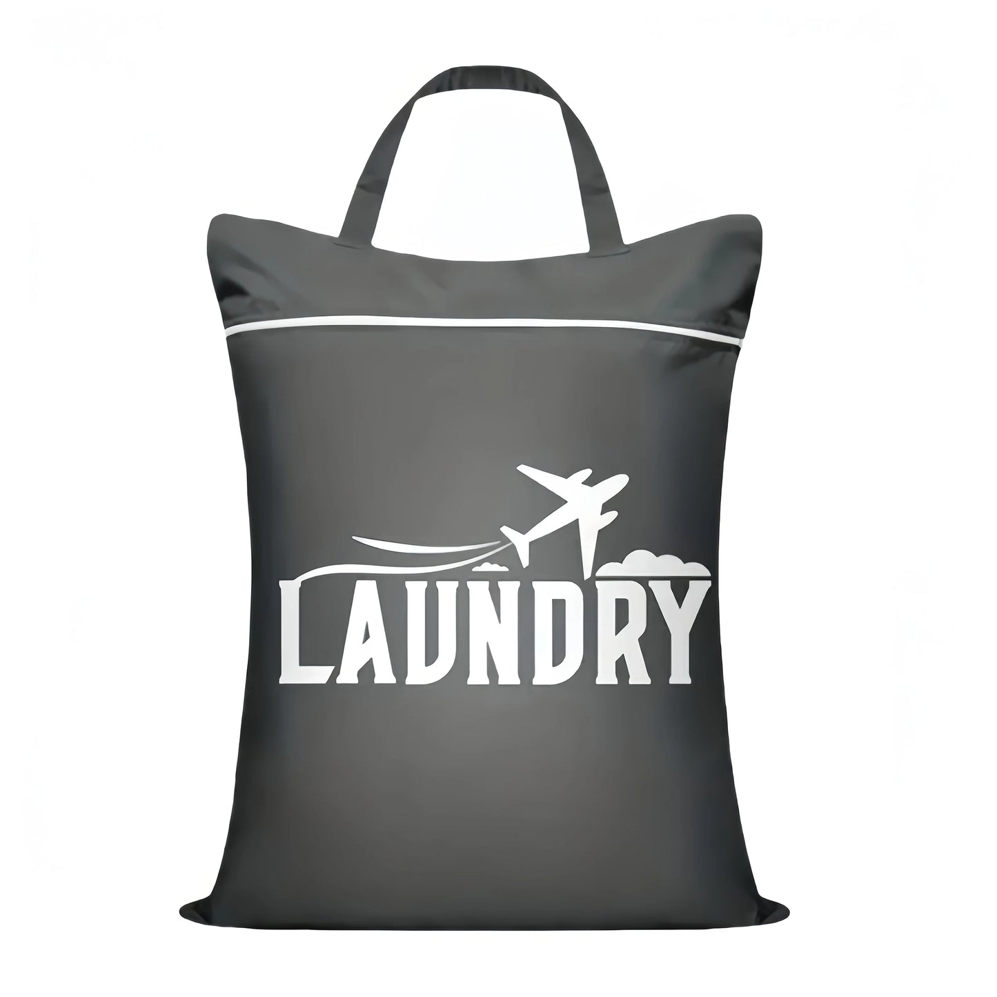 1 Travel Laundry Bag Handle Suitable Cleaning Dirty Clothes Wet Dry