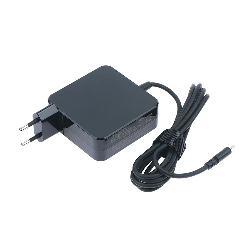 65W USB-C PD Laptop Charger EU/US Plug – 20V 3.25A Adapter
