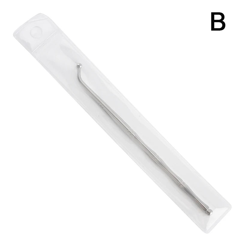 Double Head Stainless Steel Manual Acupuncture Pen Trigger Point Massager Deep Tissue Massage Tool For Body Meridian Pain Relief Peaceful Pleasures Health and Wellness B