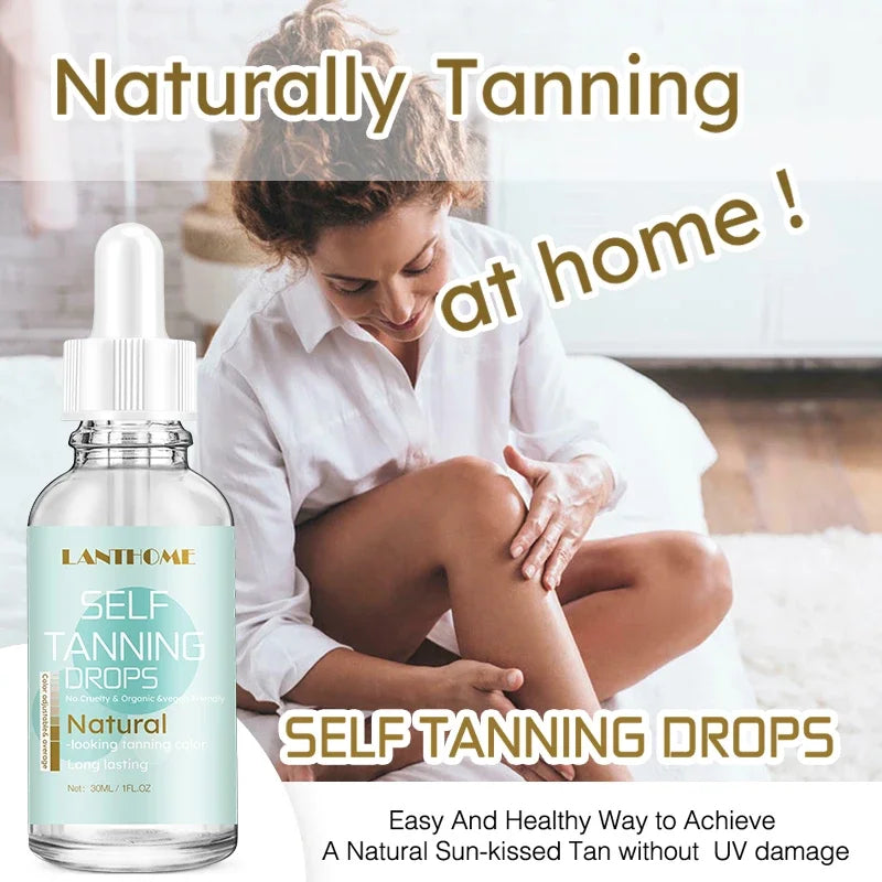 SAUVASINE Self-Tanning Drops 30ml | Sunless Tan Face & Body