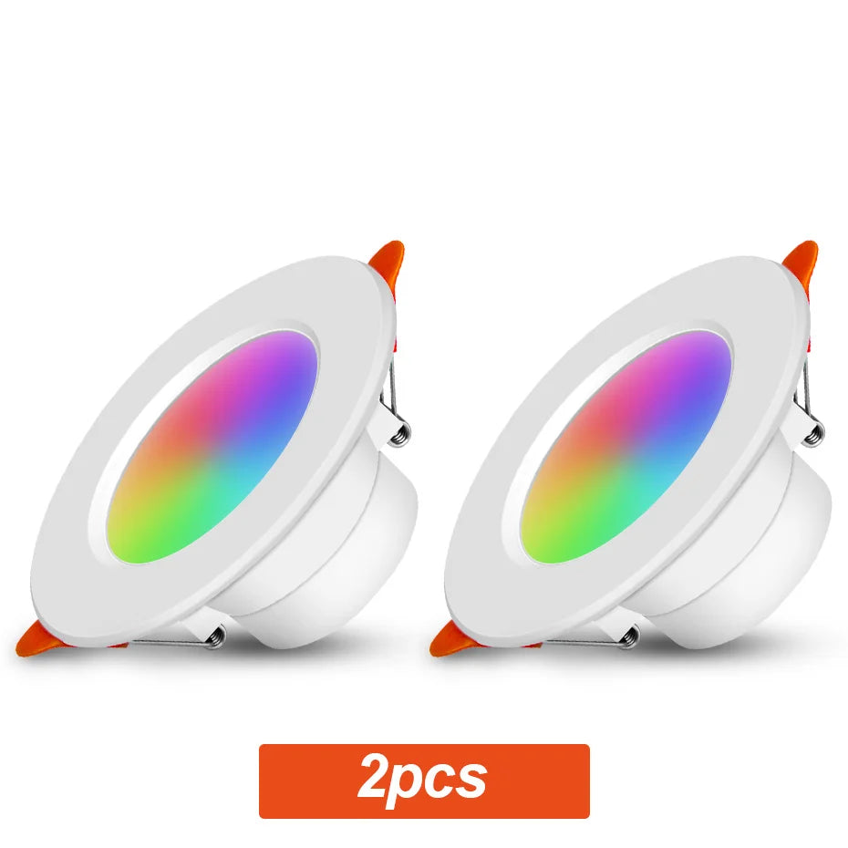 Asign 10W RGB Smart Bluetooth LED Recessed Downlight | CCT Dimmable