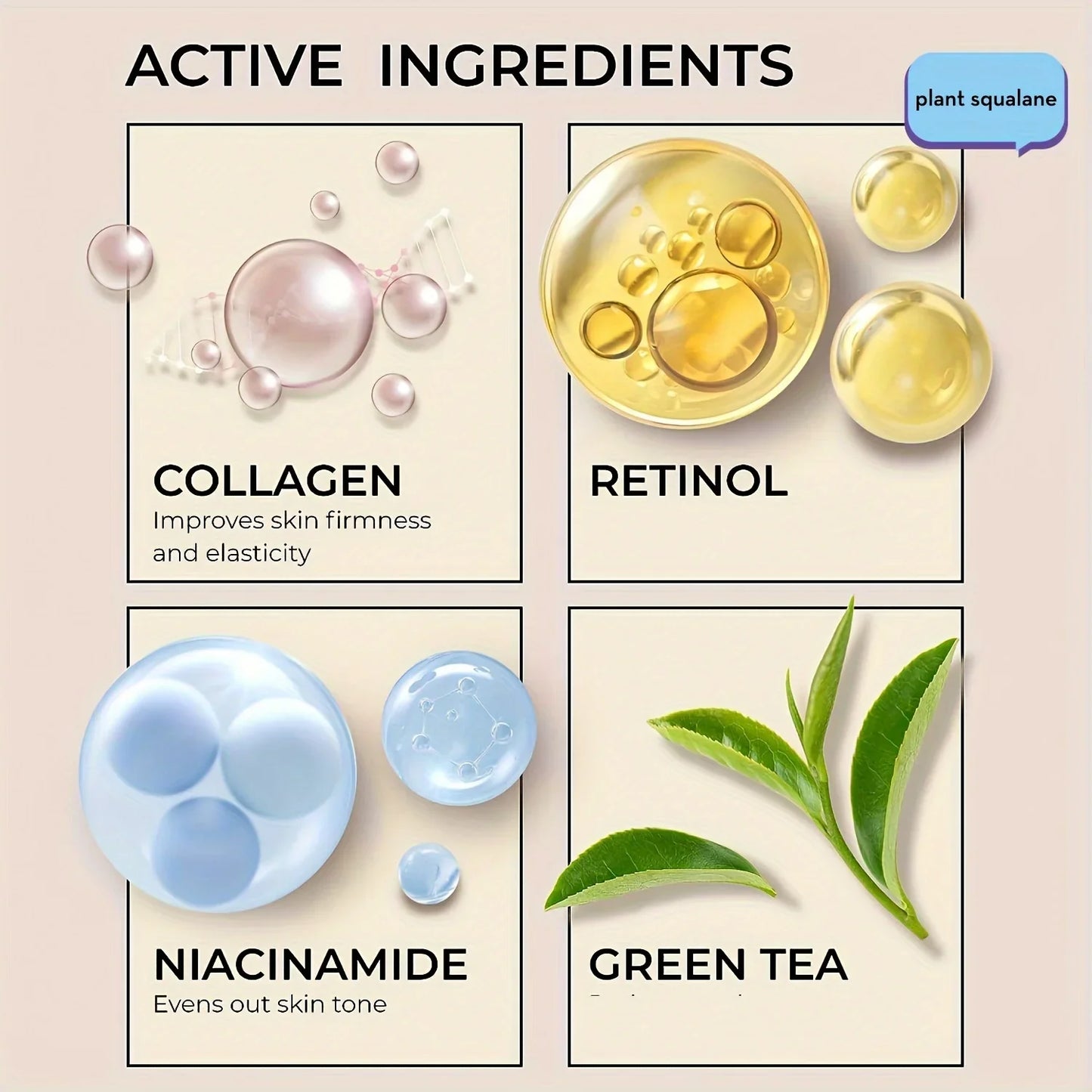 Niacinamide Hyaluronic Acid Collagen Face Cream with Retinol